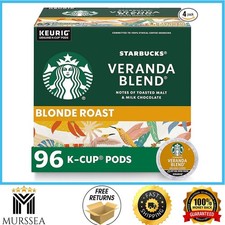 Starbucks Veranda Blonde Roast K-Cup Pods 96ct Light Smooth Keurig Coffee