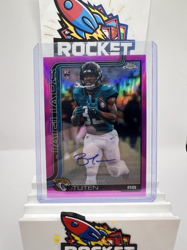 2025 Topps Chrome - Rookie Autographs Bhayshul Tuten #RA-BT Pink Refractor /250