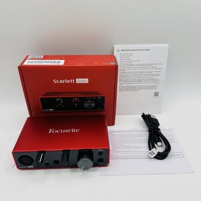 [Extremely beautiful item] Focusrite Scarlett Solo 3rd Gen