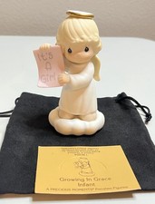 Vintage Precious Moments Figurine Growing In Grace Infant Girl Birthday Enesco
