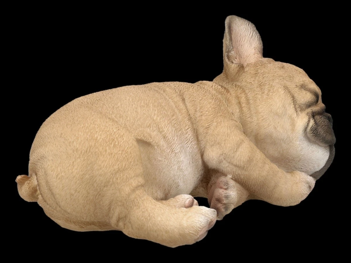 Hundefigur Französische Bulldogge Welpe Schlafend-Geschenk Tierliebhaber 8cm
