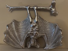 Halloween Decor Bat Wall Hanging Metal Heavy 9