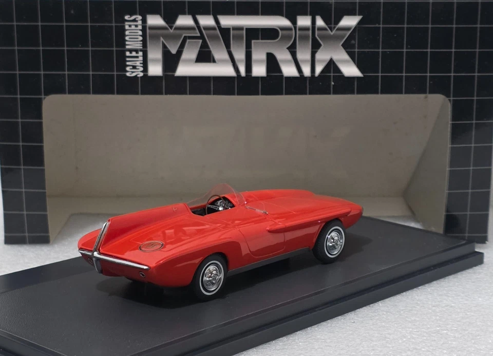 Plymouth XNR Concept by Ghia 1960 Red 1:43 Matrix MX51605-011 EXTREMELY RARE!! - Image 4 of 4