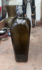 Dark Glassed Victorian Cased Gin Bottle