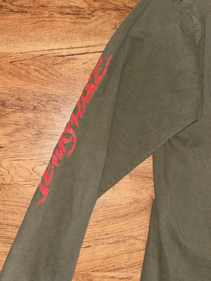 Vintage Pennywise Shirt Mens XL Green Volcom 1994 Punk Band Long Sleeve 90s - Image 3 of 4