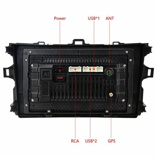 For Toyota Corolla 2006-13 9" Android 15 Quad-core Stereo Radio GPS Mirror Link - Picture 15 of 19