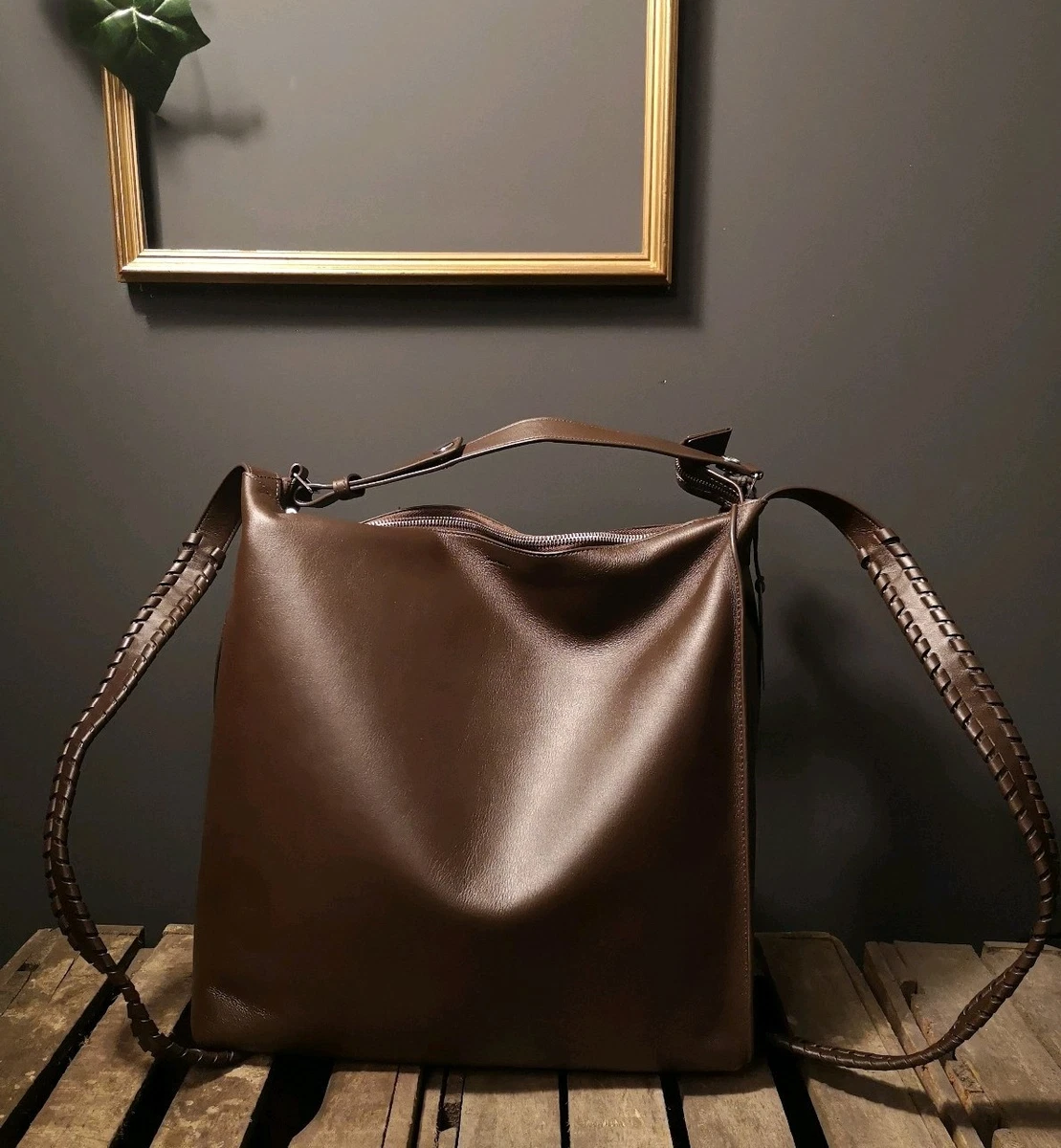 Brand New Allsaints leather backpack Blackberry (LARGE) | eBay