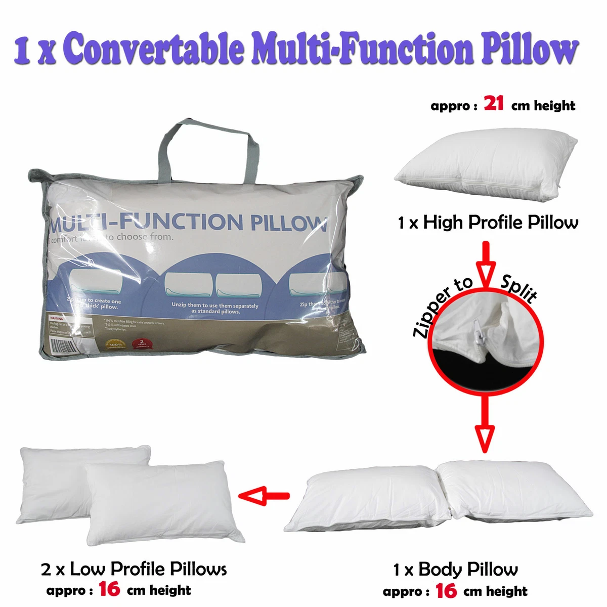 Firm top body pillow