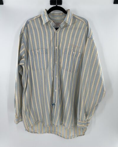 GUESS Jeans Shirt 90’s Vintage Georges Marciano Long Sleeve USA Retro Size L