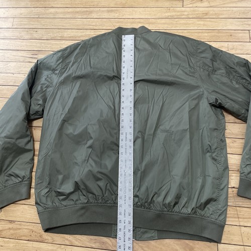 Old Navy Bomber Jacket Men XXXL Tall Green Army Mock Neck Zip Outdoor 3XLT 56" - Picture 10 of 22