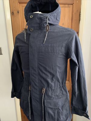 BRASHER Womens Jacket Coat Navy Blue Hooded Hiking Walking Size UK 10  #L*5 UK