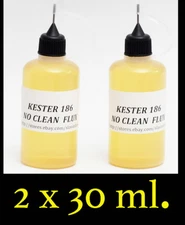 60 ml. /  2 Oz.  KESTER 186   Rosin No Clean Soldering Solder Liquid Flux 
