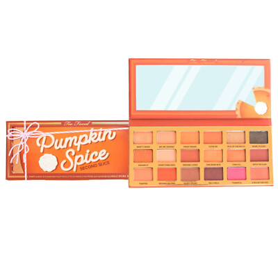 TOO FACED PUMPKIN SPICE SECOND SLICE SWEET & SPICY EYE SHADOW PALETTE 18 SHADES