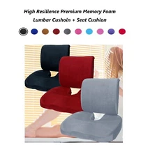 Comforty Memory Foam Coccyx Orthopedic Seat Lumbar Cushion Support Pain Relief