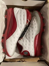 Air Jordan 13 Retro MCS TD Red/White/Grey Football Baseball Cleats Mens 10