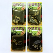Ral Partha Orcs 12-011 Lot of 4 Dungeons Dragons D D AD D Miniature 1988 New