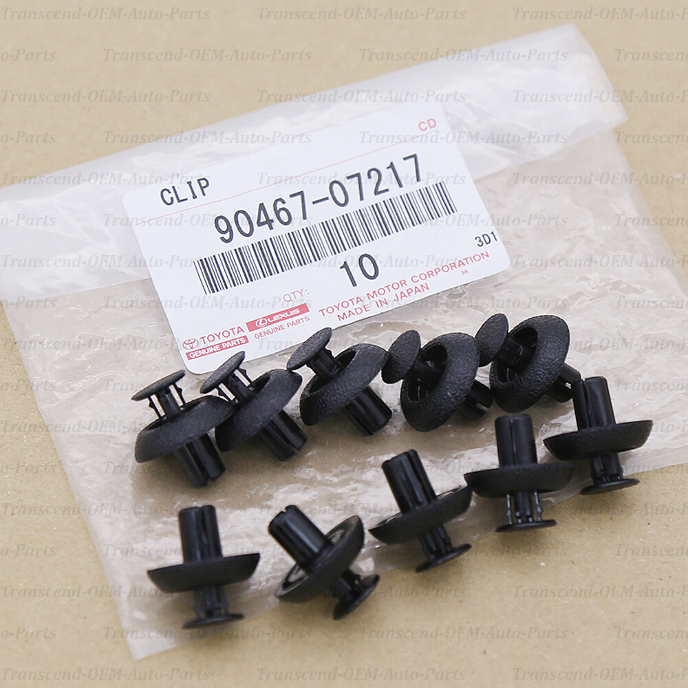 トップス ka17 90467-07217 GENUINE OEM ENGINE COVER RADIATOR SUPPORT CLIPS 10PC