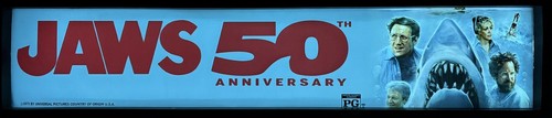 📽 Jaws: 50th Anniversary (2025) - Spielberg - Movie Theater Mylar Poster 5x25