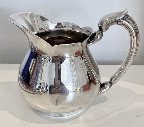Christofle milk cream sauce serving jug pitcher 8cm Vintage Silver Plated c.1930