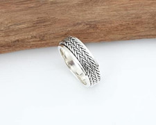 Beautiful 925 Sterling Silver Spinner Ring Handmade Wedding Jewelry Gift A-647