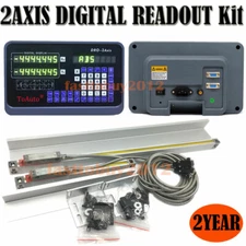 2Axis Digital Readout +2pc Linear Scale DRO Display Glass Sensor Customized Kit 