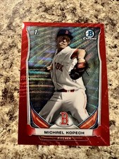 MICHAEL KOPECH 2014 Bowman Chrome RED WAVE Refractor #'d 12/25 - White Sox