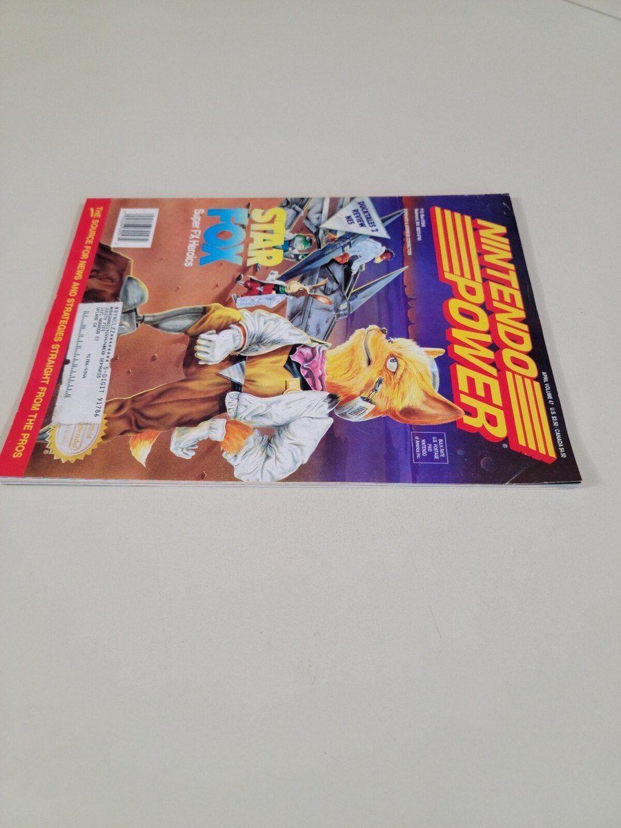 NINTENDO POWER MAGAZINE VOLUME 47 STAR FOX WITH POSTER No Trading