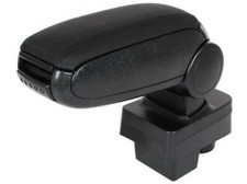 Mittelarmlehne KLAPPBAR Leder Schwarz für Skoda Fabia II 06-14 / Roomster 06-15