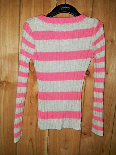 Justice Girls Pink \u0026 Gray Striped 