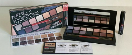 SMASHBOX DOUBLE EXPOSURE EYESHADOW PALETTE W/ FULL EXPOSURE MASCARA $52 SALE - Picture 2 of 4