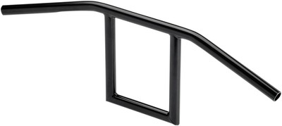 Biltwell Inc. 1in. Window Slotted Handlebar - Black Electroplated - 6006-2016