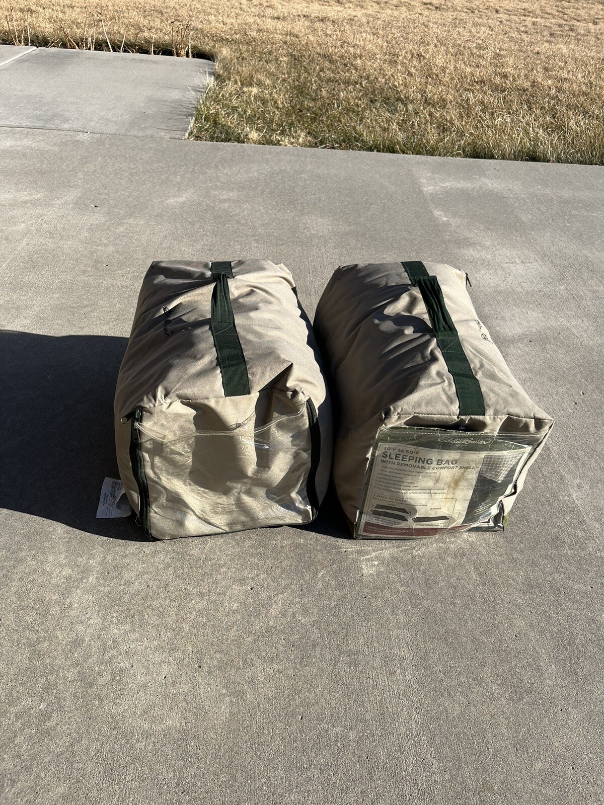 Vintage Eddie Bauer Sleeping Bags With Removable Comfort Shell Fleeced