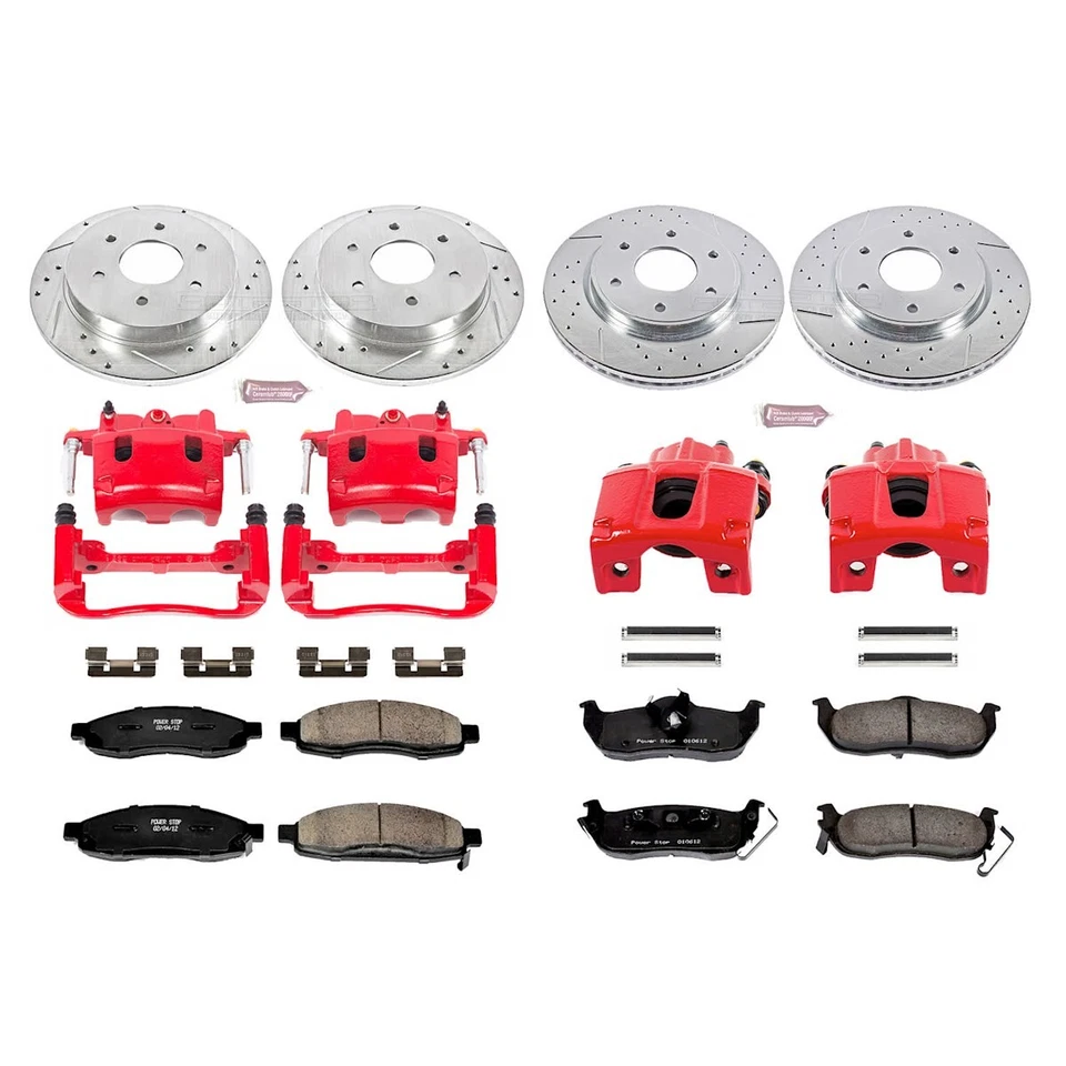 KC212 Powerstop 4-Wheel Set Brake Kit With Calipers Front & Rear for TITAN QX56 - Imagem 4 de 4