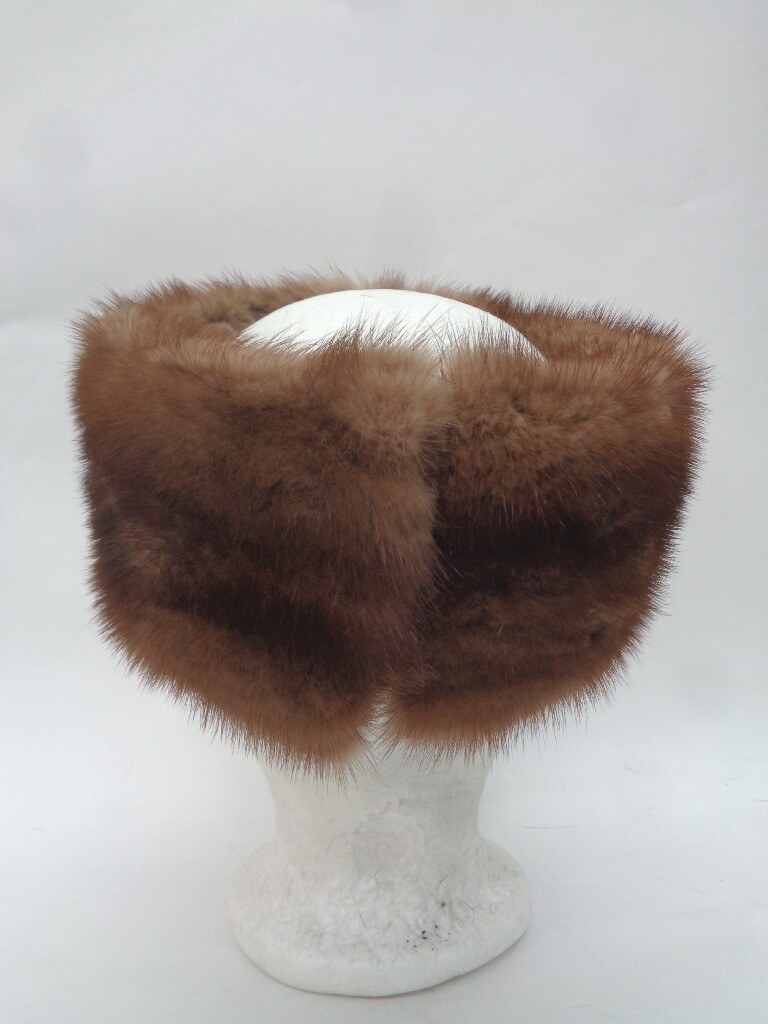 REFURBISHED NEW CANADIAN PASTEL MINK FUR HEADBAND WOMEN WOMAN SIZE ALL Buy Refurbished New Canadian Dark Ranch Mink Fur Headband  main image 2