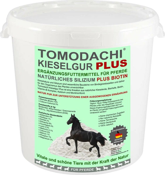 Kieselerde Und Biotin Pferd Futterzusatz Reich An Mineralien Silizium Biotin 5L-image