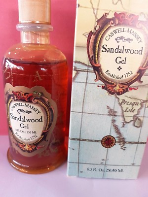 CASWELL MASSEY SANDALWOOD GEL 250ML BATH MOUSSANT SELTEN UNAUFFINDBAR VINTAGE RARE
