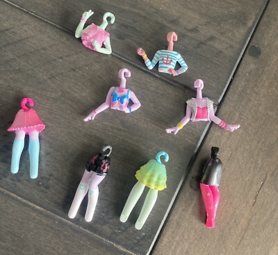 Lot of 8 Off The Hook Style Dolls + Interchangeable Body Parts Spin master