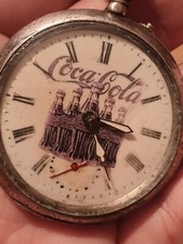 Antique Coca Cola Customers Advertisement Bottle Pocket watch very Rare 1924