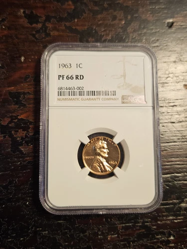 1963 P 1C PF 66 RD LINCOLN CENT NGC
