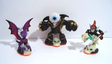 Skylanders Giants Cynder, Eye Brawl, Fright Rider Undead Figure Lot