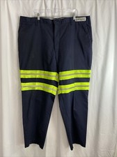 Cintas Mens 44x30 Hi-Vis High Visibility Reflective Uniform Navy Blue Pants