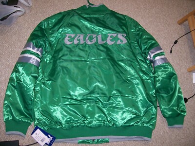 NEW NWT Starter 2XL Philadelphia Eagles Heavyweight NFL Satin Jacket Super Bowl