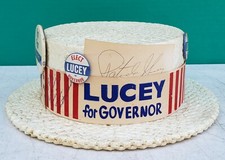 Patrick Lucey Campaign Hat Buttons Autograph ...