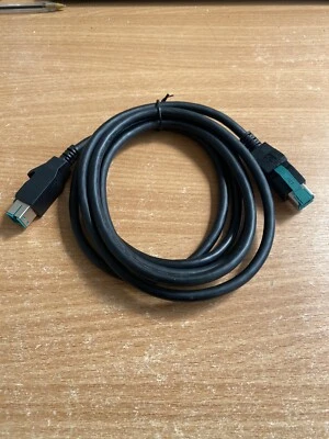 New 12V Powered USB Plug to Plug for EPOS, POS Printer, Scanners and so on at 2m