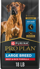 Large Breed Dry High Protein Dog Food with Probiotics for Dogs, Beef and Rice Fo