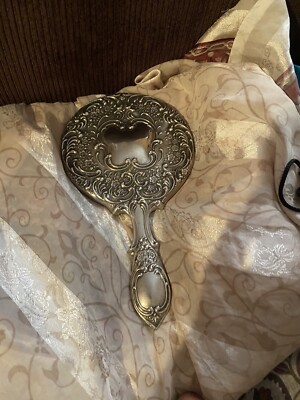 Vintage Hand Head Mirror