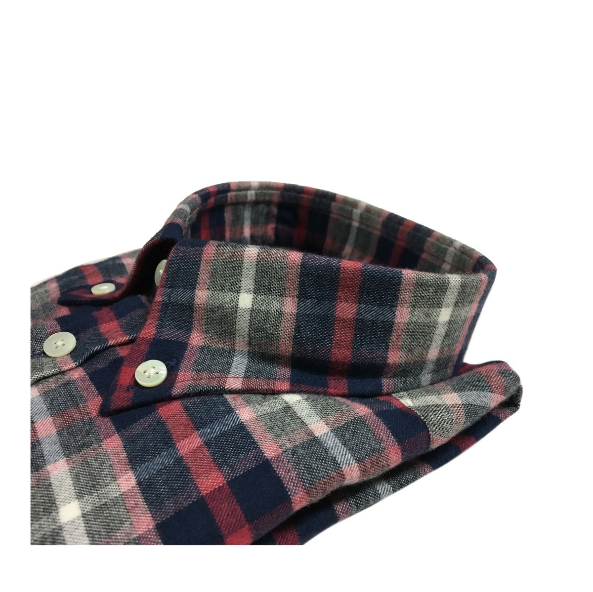 Men's Shirts Flannel Blue/Red BRANCACCIO NICOLA BD GOLD