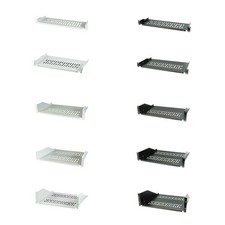 Fachboden 19Zoll 1/2/3HE für Netzwerkschank Tiefe 150/250/300/400mm grau/schwarz