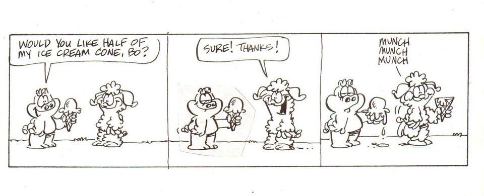 Jim Davis US Acres 7/19 Original comic art Garfield Comic Art