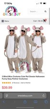 3 blind mice halloween costumes - medium, large and extra large